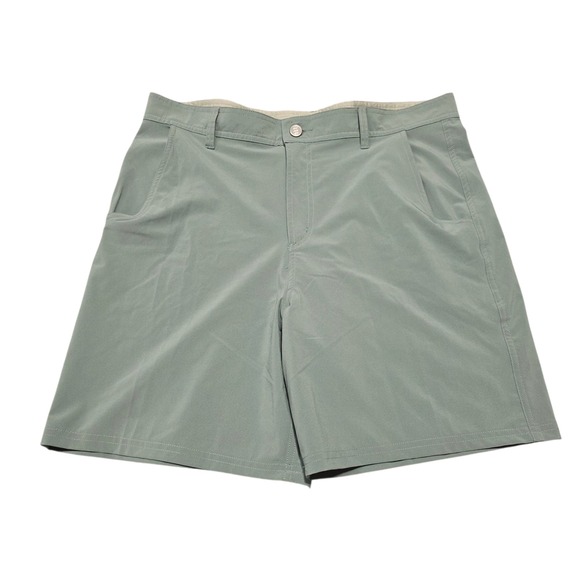 NEW Free Fly Hybrid Shorts 7.5 Inseam Moisture Wicking UPF Sun Size 34 NWT Green - Picture 1 of 8
